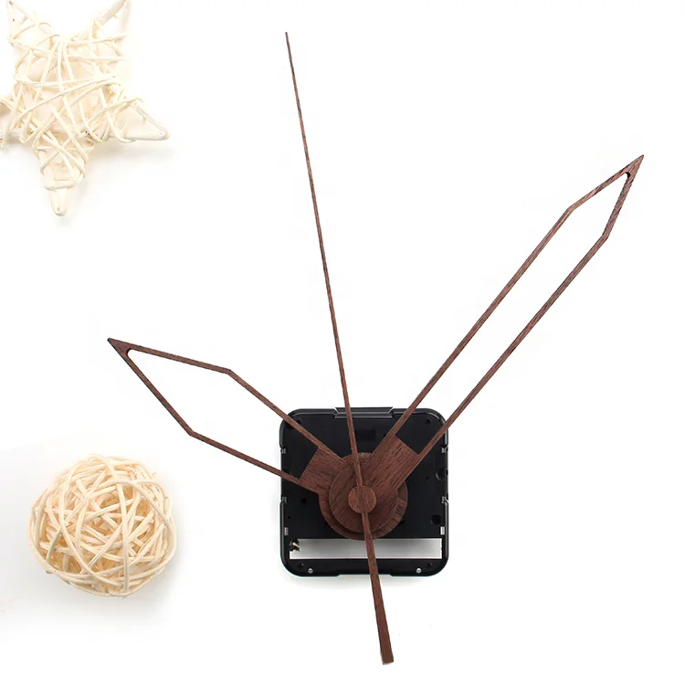 Wall clock solid wood pointer high torque quartz accessories black walnut scale clock hand