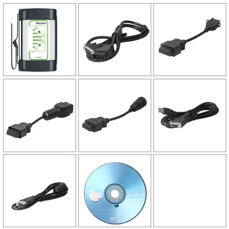 High Quality Vocom 88890300 Square Interface Truck Diagnostic Scanner For Volvo/Renault/UD/Mack Vocom 88890300