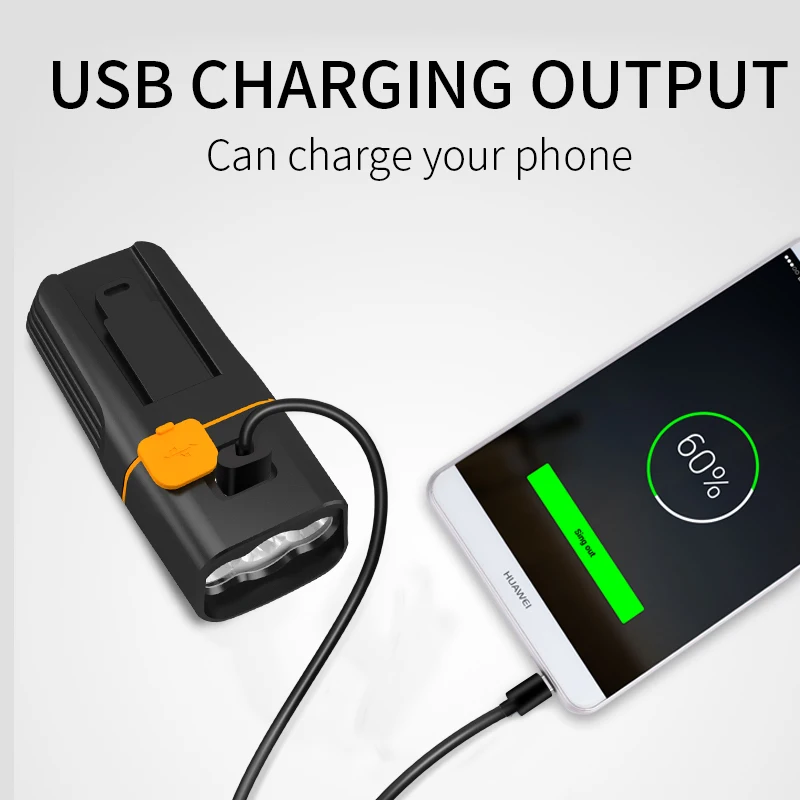  Перезаряжаемый от USB водонепроницаемый велосипедный светодиодный фонарь для комплектов велосипедов передний и задний фонари с блоком