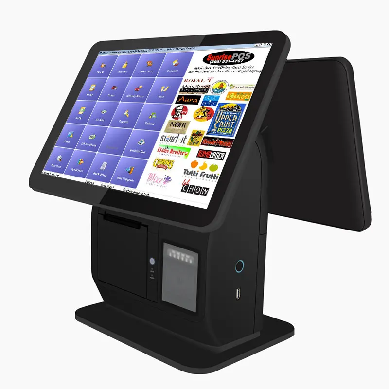 Windows/Andriod Pos все в одно касание системы для заказа ресторана машина с принтером