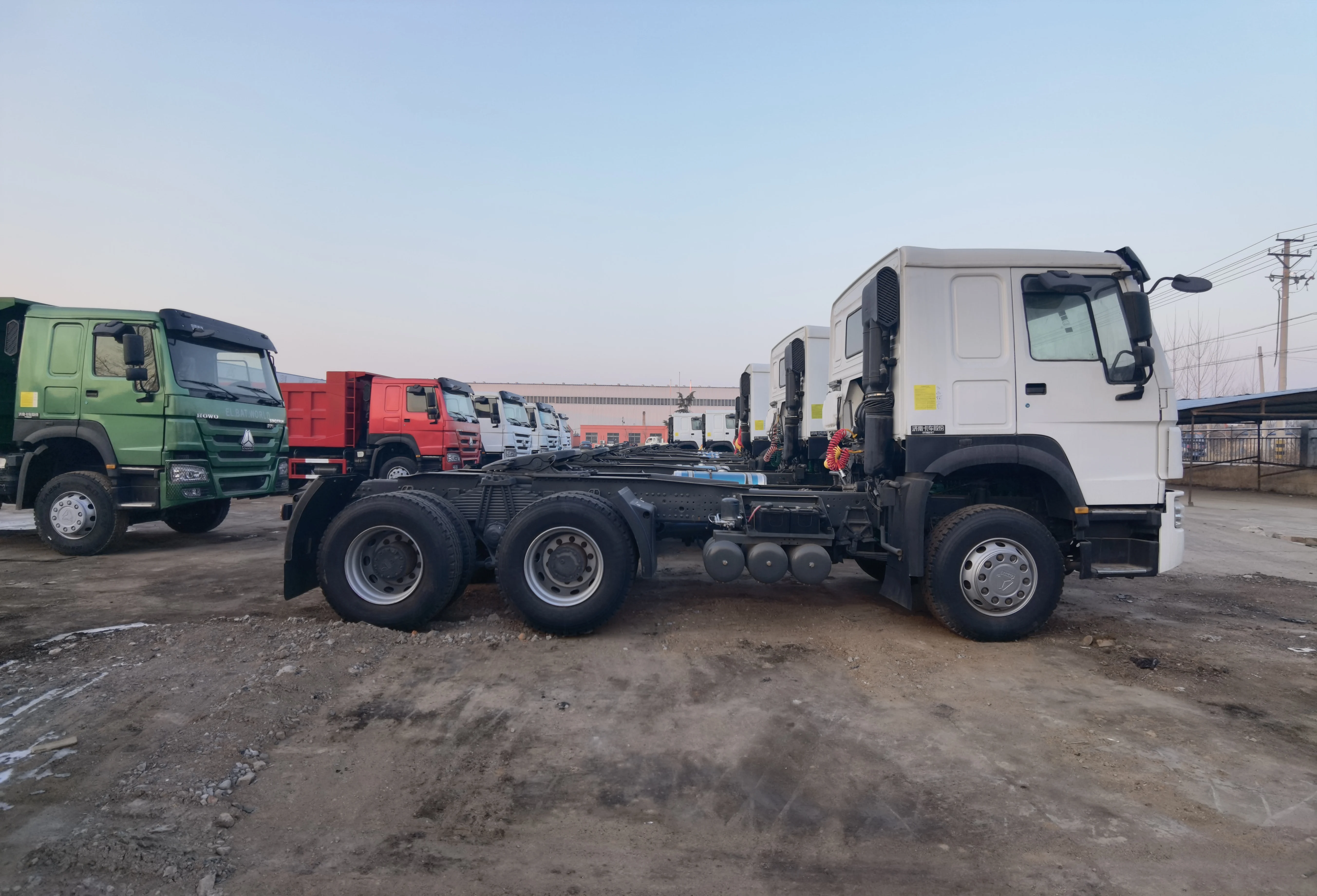 Китайский завод Sinotruk HOWO 6X4 тягач дизельное топливо тяжелый грузовик левое рулевое управление хорошее состояние ручная автоматическая коробка передач