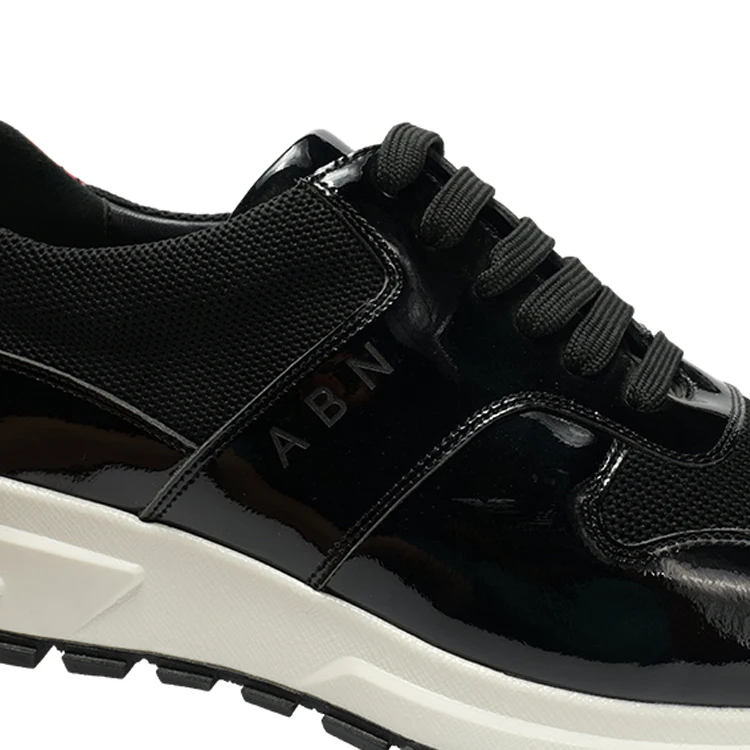 Factory Manufacture Fashion Trend Sweat-Absorbant Pu Leather Sport Men Classic Shoes Running Shoe