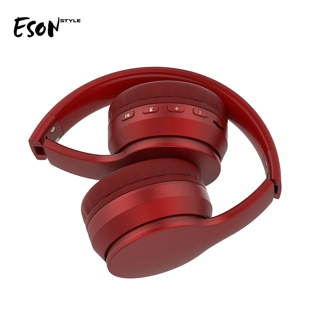 Eson Style Headband V5.0 Wired Fm Radio Wholesale Stereo Hifi Wireless Oem Gift Ce Rohs Bqb Over Ear Bluetooth Headphone