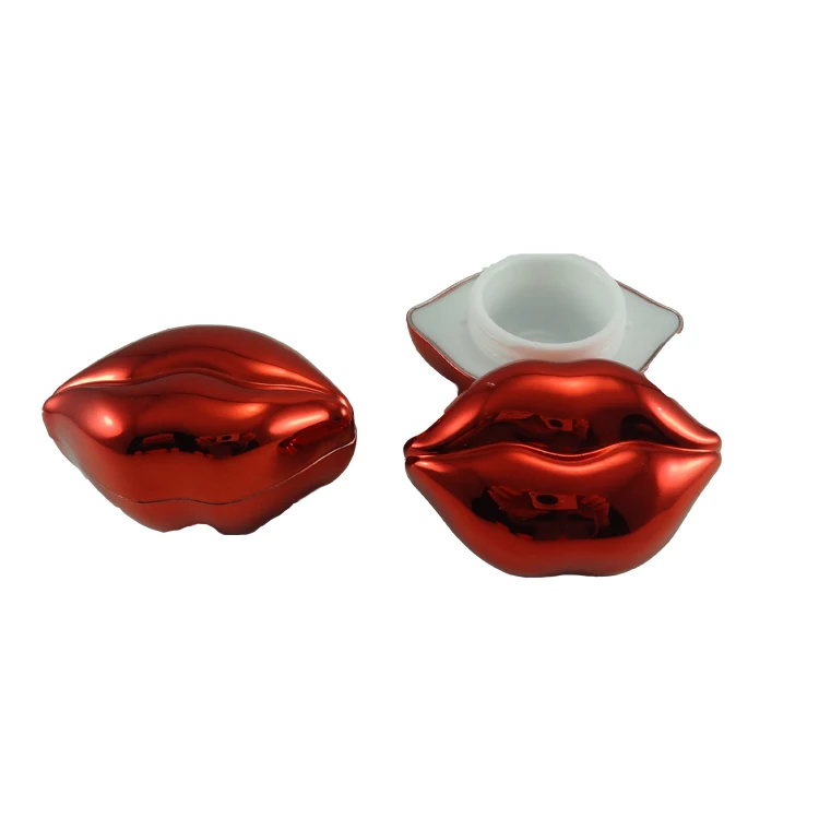 Free Sample Sexy Popular Low Price Fun Lip Shape Lip Balm Container 5g