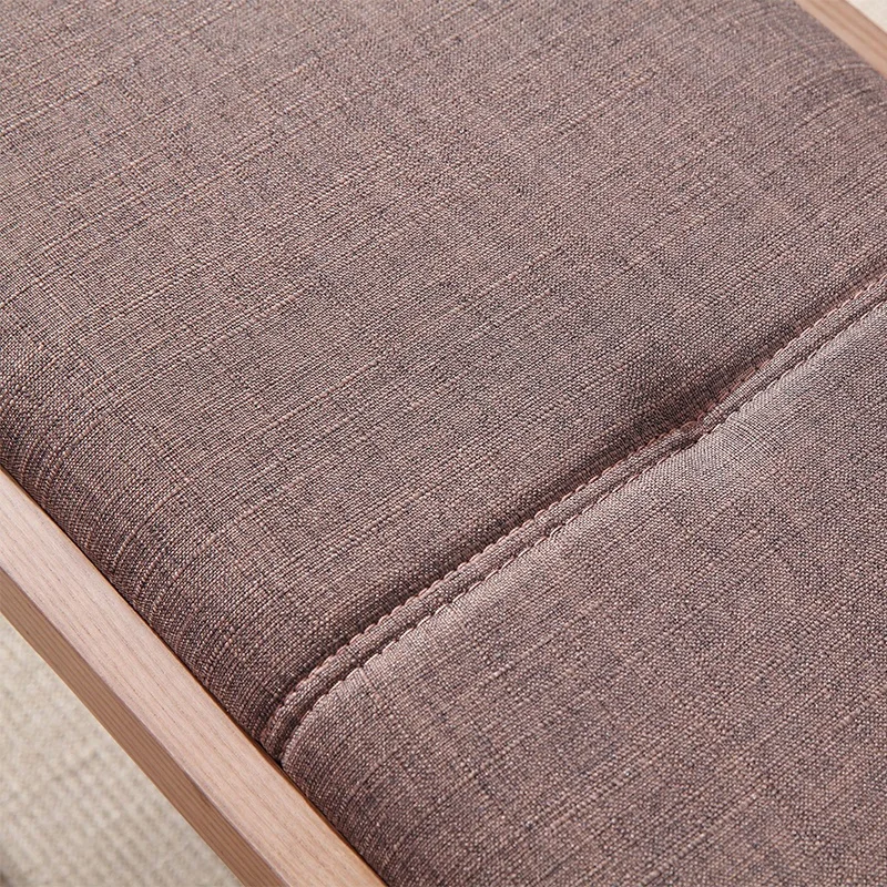 Современная мебель из массива дерева, стул для входа в обувь, стул для спальни с тканевым сиденьем, скамейка стул