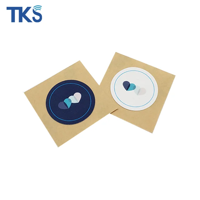 Пользовательский дизайн круглые пустые RFID-наклейки Книжная бирка для библиотеки Ntag424 наклейка ДНК