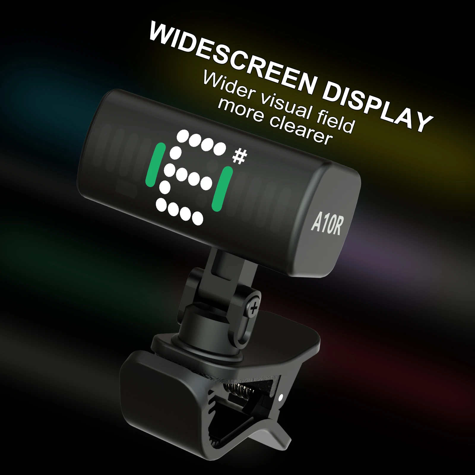 Guitar Tuner Clip-On A10 Tuner Digital Electronic Tuner with LED Display for chromatic