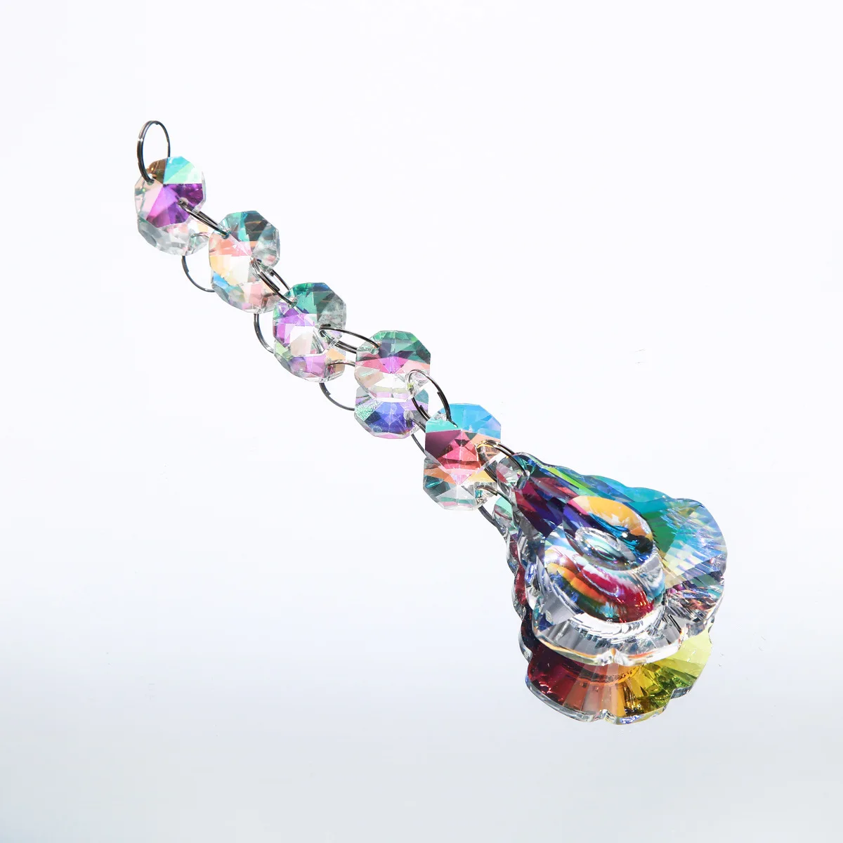 Hot Selling Octagonal Bead Crystal Ornament Crystal Sun Catcher DIY Pendant Wedding Outdoor Decoration Goods