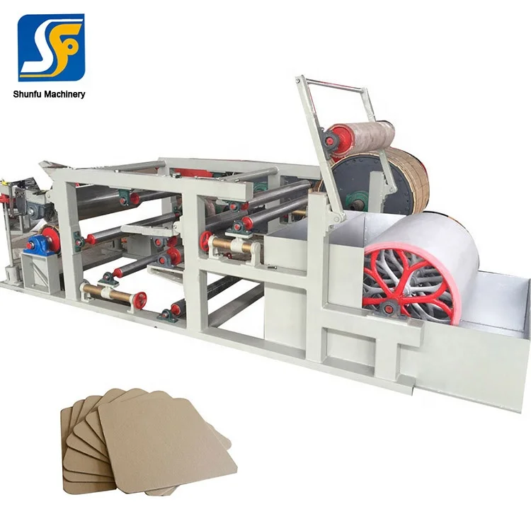 Custom Mini Grey Paper Board Laminating Solid Cardboard Making Machine
