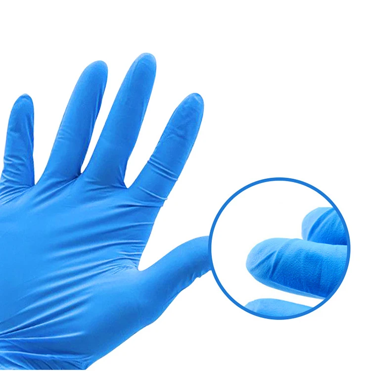 Powder Free Nitrile Gloves Blue Nitrile Gloves Food Household Disposable Nitrile Gloves
