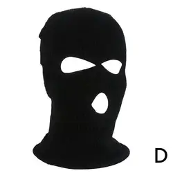 2022 Motorcycle Windproof Full Face Knit Hats Custom SkiMask Men Warm Wool Balaclava Winter Knitted 3 Holes Ski Mask