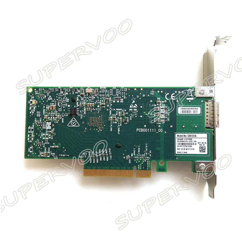 MCX4131A-GCAT с одним портом QSFP28 PCIe 3 0x8 ConnectX-4 Lx 50