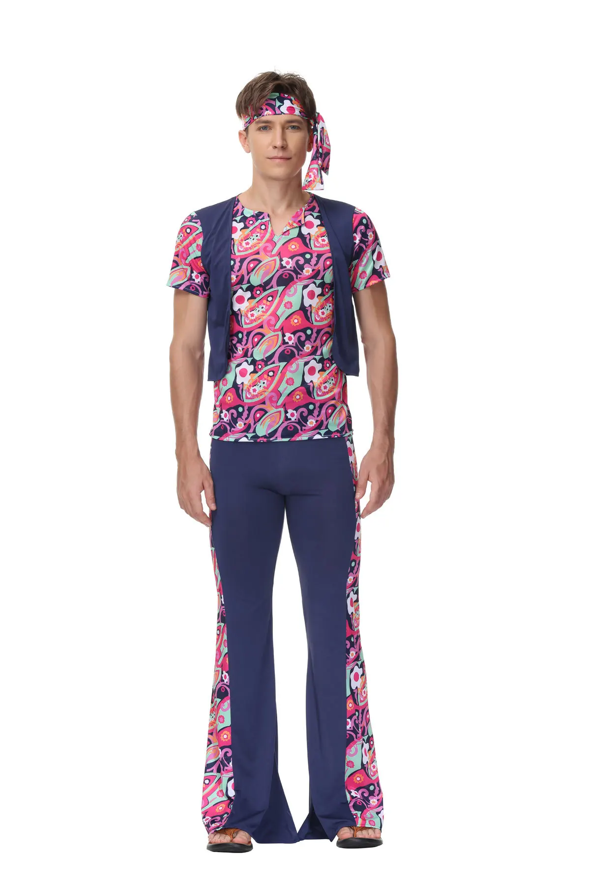 Halloween Arab Couples Retro 70s Pizzy Disco Costume Cosplay Costume