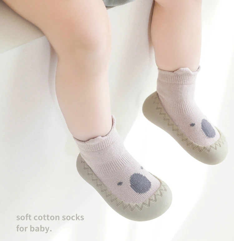 High Quality Rubber Soles Non Slip Newborn Toddler Shoes Soft Children Socks
