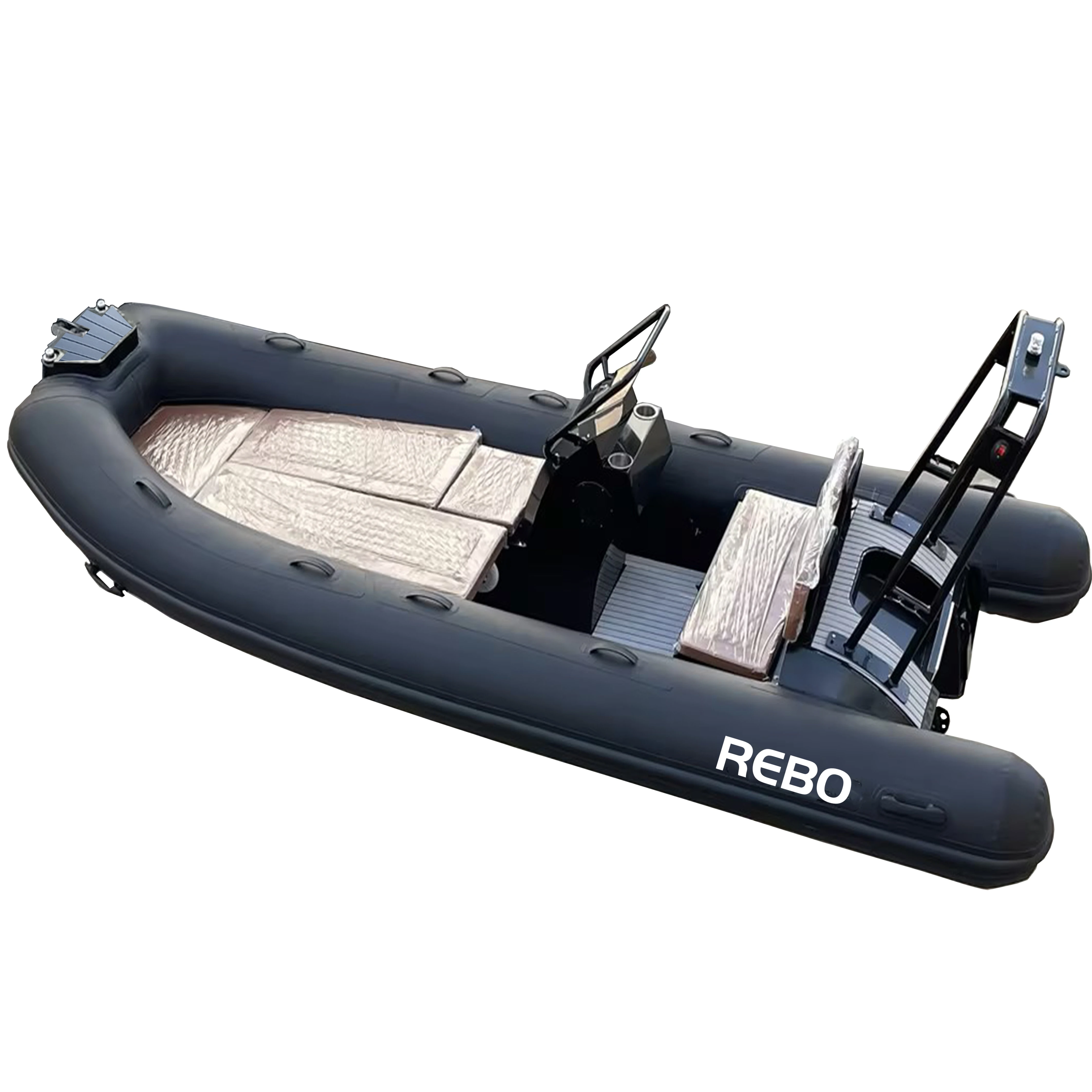 Спорт 16ft Rib480 алюминиевый глубокий v корпус Orca углерода для черной ткани Rhib надувная лодка в AU