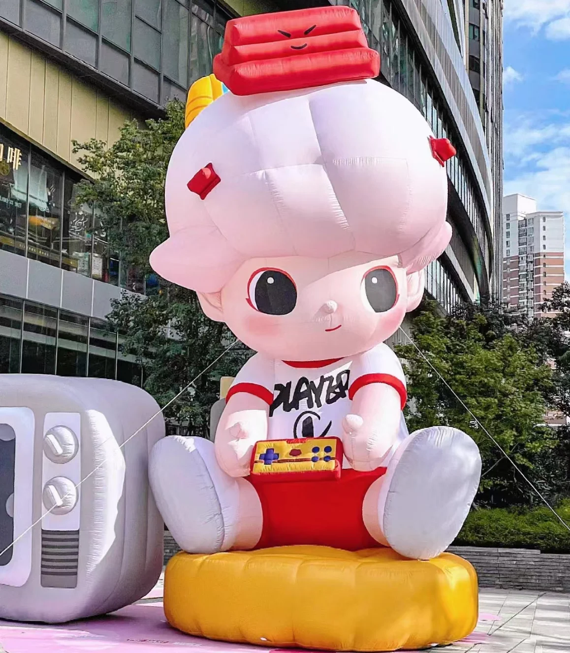 Outdoor Custom Inflatables Promotional Animal Cartoon Giant Inflatable Duck For Advertising