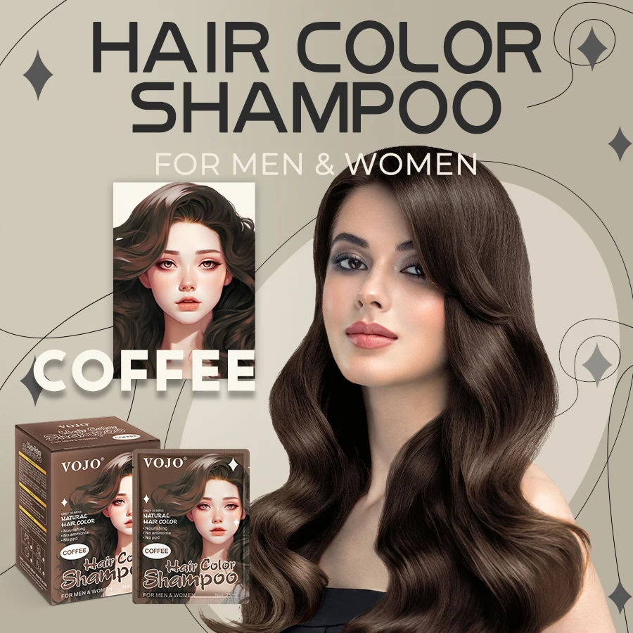 VOJO oem Best Coloring Coffees Semi-Permanent Hair Dye Manufacturer Hair Dye Shampoo tinte para el cabello
