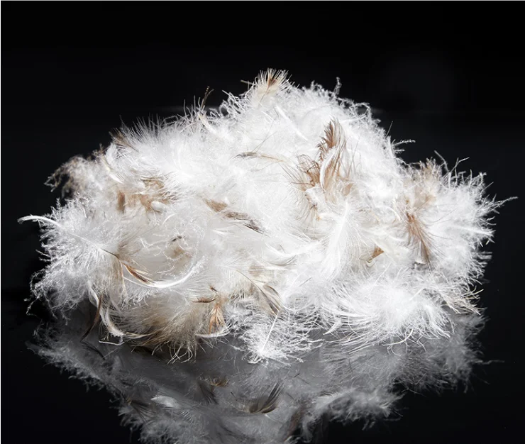 Оптовая продажа, секционная подушка из белого пуха с перьями, вставка из силиконовой подушки, наполнитель из 100% 70% серого утиного пуха