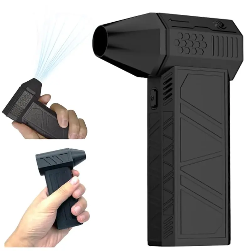 Electric Turbo Violent Jet Fan 4000mah Power Battery with Flashlight x3 violent blower mini turbo jet fan handheld for car