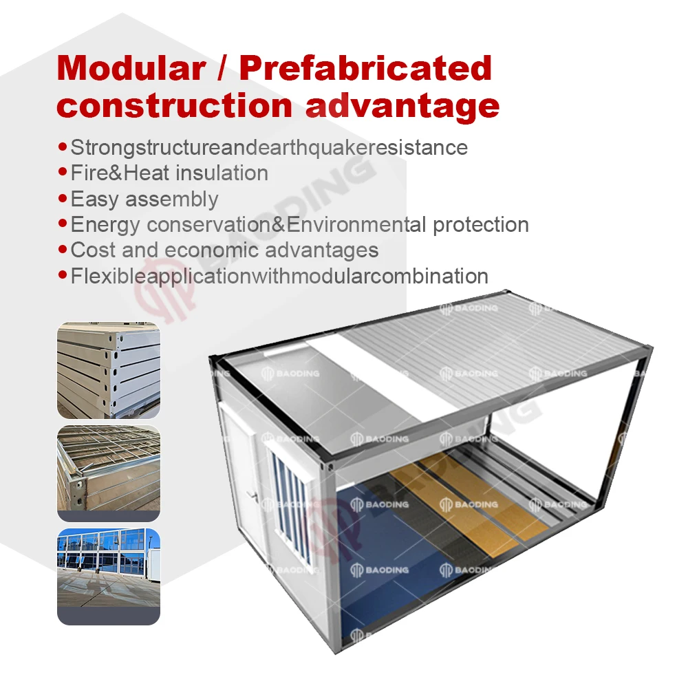 Solar panels Casas Crefabricadas Campsite Ready-made 2 Story Bedroom Bath Australian Flatpack Villa Container House