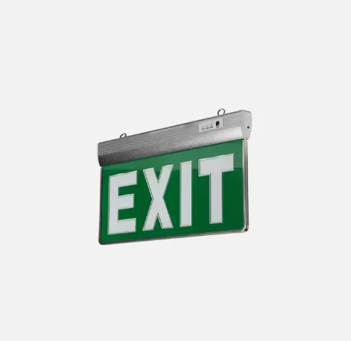 Autonomous Security Lighting Block Indicator 3w Double Side Fire Safety Green Exit Sign Plate Led Emergency signal Light Signage