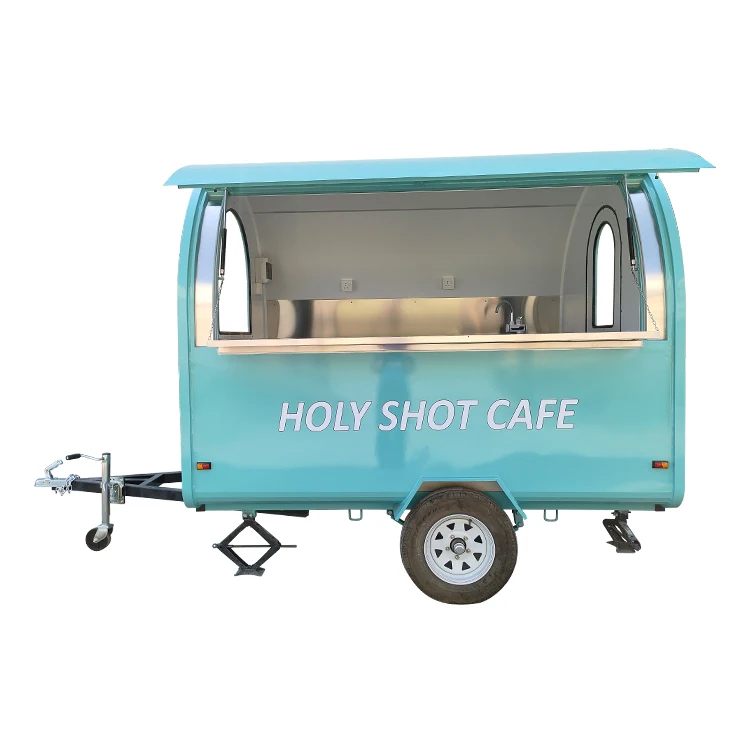 YITUO Outdoor Food Cart Mobile Food Cart with Wheels Unique Street Food Cart