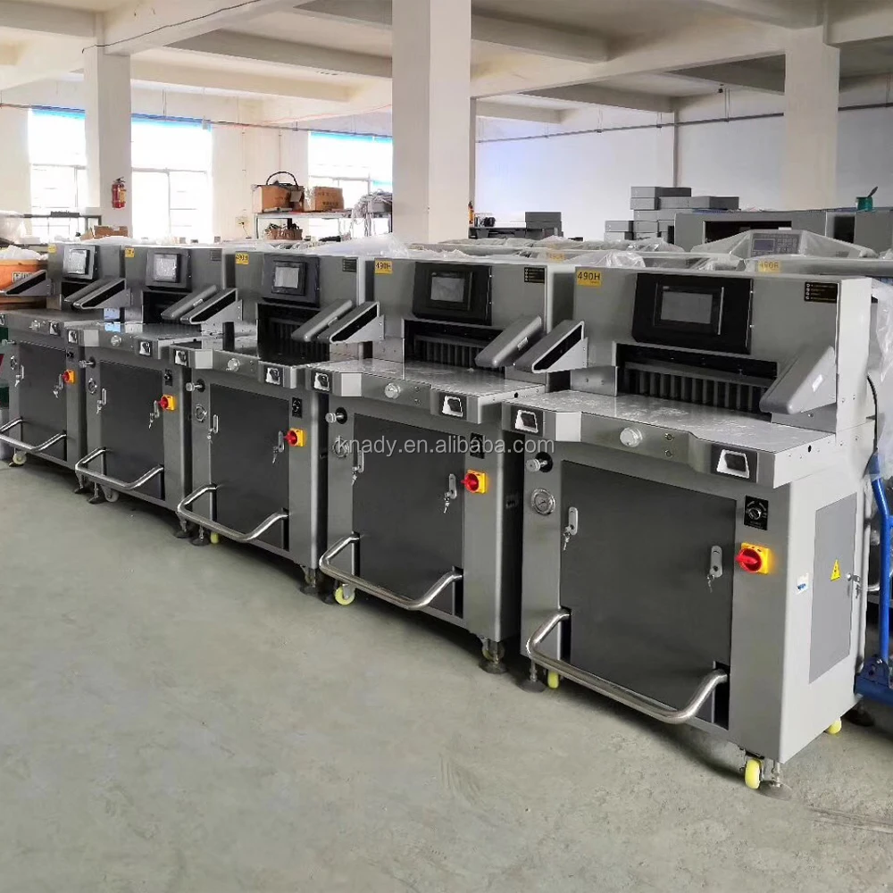 4606 4908 electric touch screen paper cutter guillotine machine