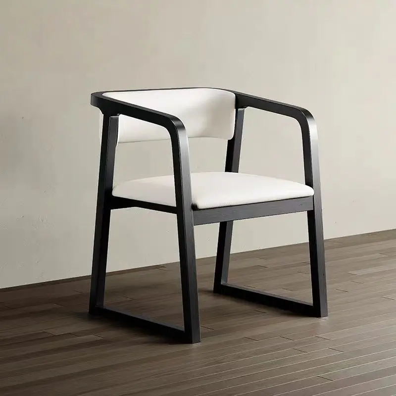 Factory European Design Dining Chair Ash Solid Wood Raw Chair Frame with Upholstery for Bedroom Bathroom Home Office