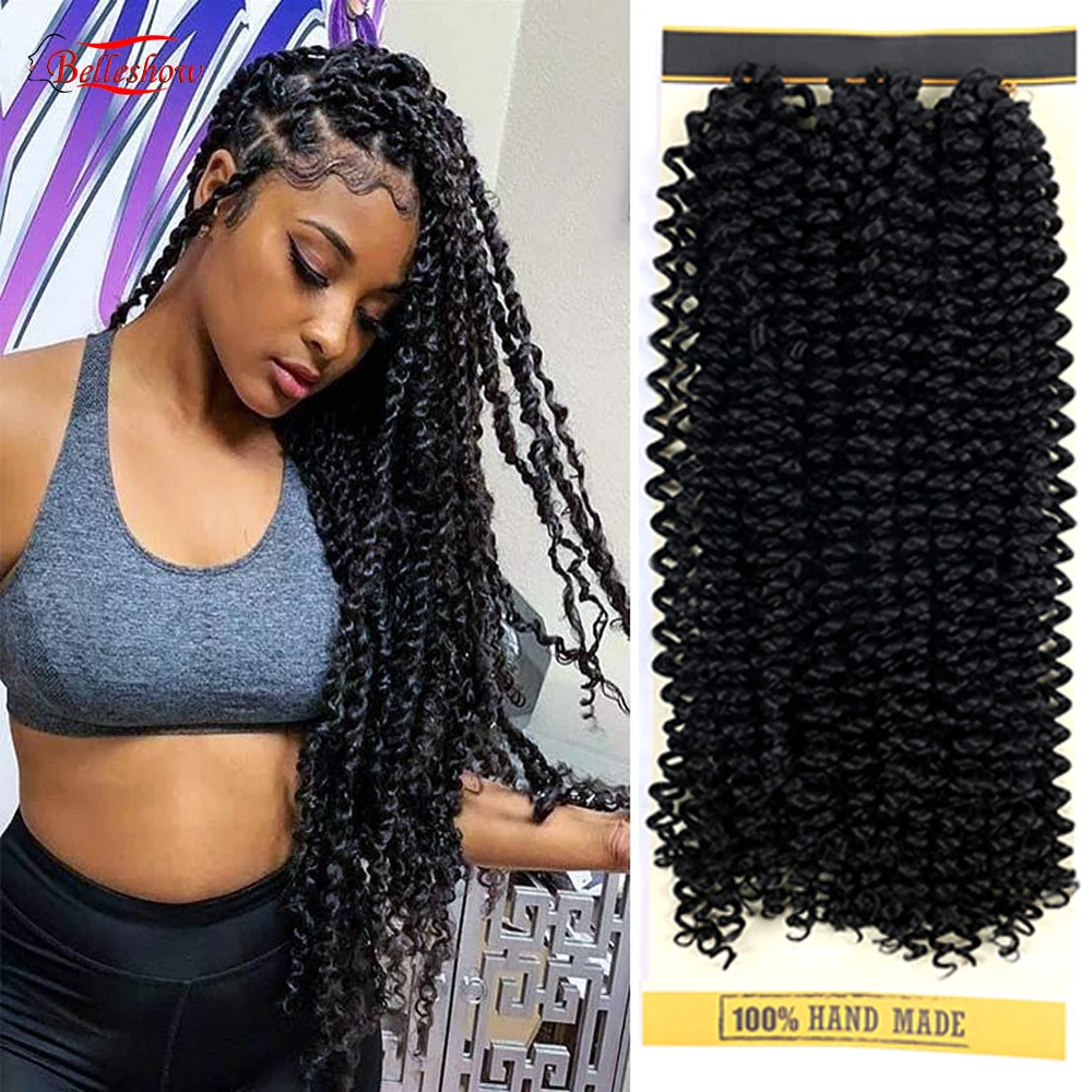 Hot sell cheap 3 piece Passion Twist Hair 18inch Water Wave passion twist 24 root
