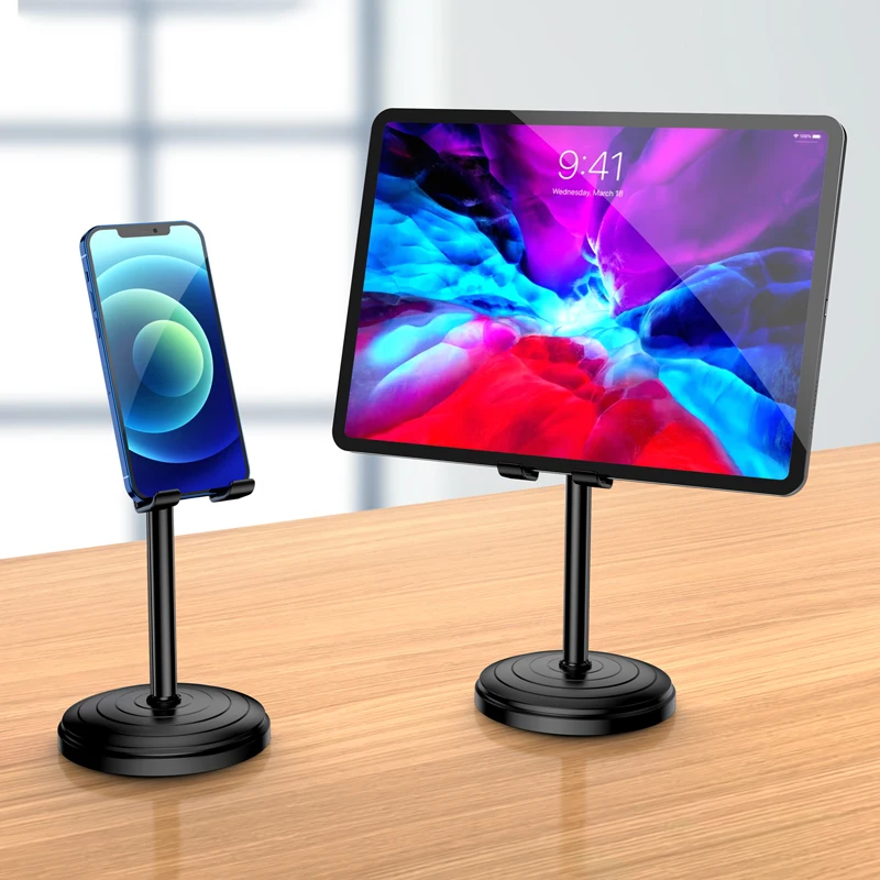 KAKUSIGA Foldable Telescopic Mobile Phone Live Desktop Stand Universal Adjustable Desktop Smart Phone Tablet Stand