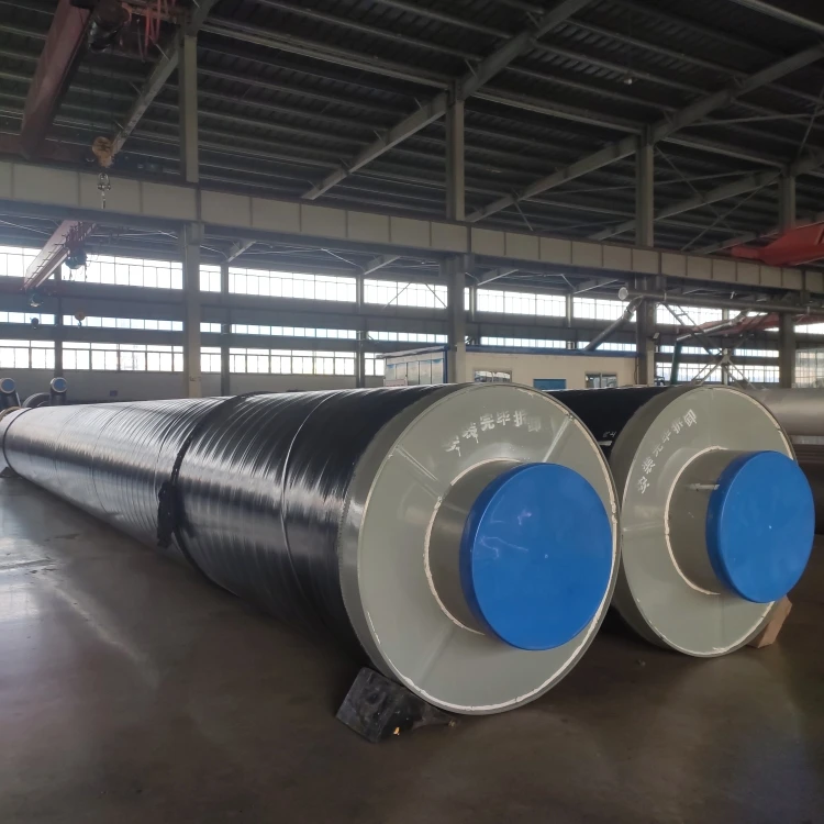 API 5L steel jacketed metal-clad steam glass wool thermal insulation spiral steel pipe for high temperature medium supply