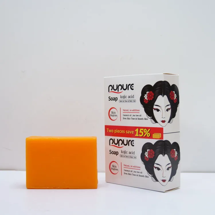 The Best Luxury Packaging Bleaching Gold Super Whitening X3 Lemon Transparent Facial Soap For Sensitive Skin With-Glutathione