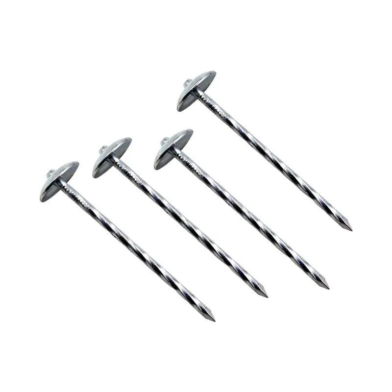 China hot sale 5.5mmx60mm umbrella head smooth twisted galvanized roofing nails for congo