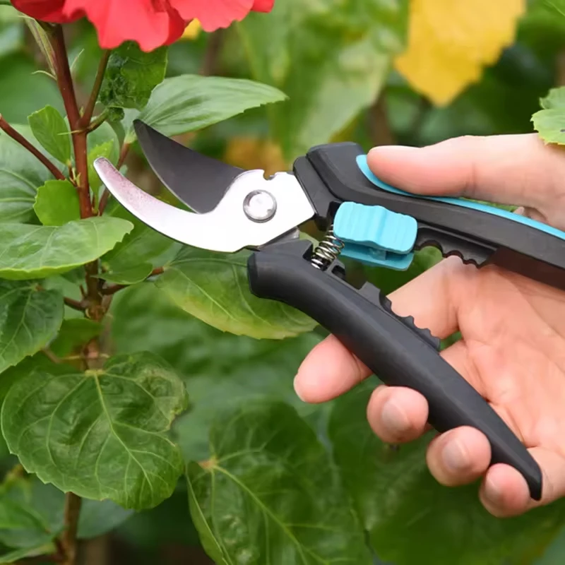 Handheld Manual Anvil Bypass Plant Hand Tools SK5 Carbon Steel Curved Blades Pruning Flower Cutter Pruner Scissor Shears