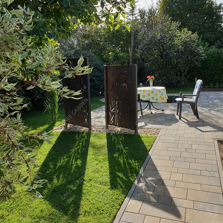 corten steel garden screens divider Corten steel trellis garden buildings corten steel screen