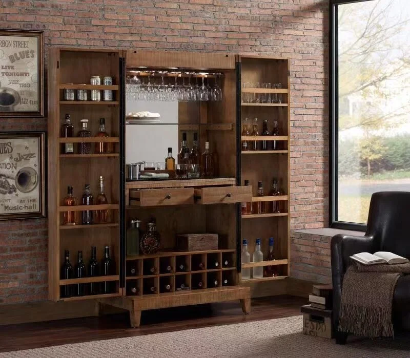 Luxury hot selling wine cabinet with door storage