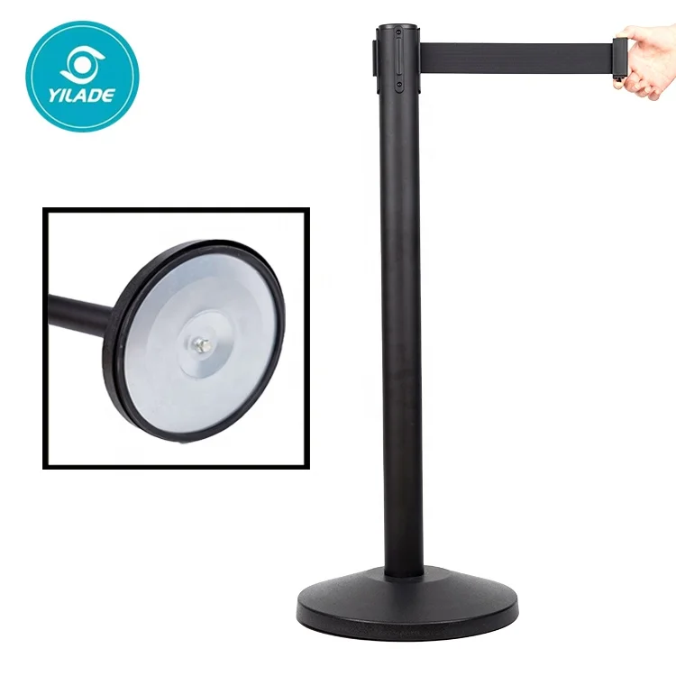 Нейлоновый ремень с порошковым покрытием стойка для очереди цветная контроля толпы из нержавеющей стали