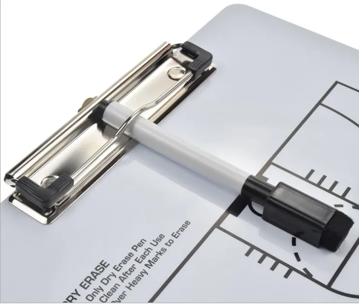 
PVC white custom design sports training coach basketball dry erase board 