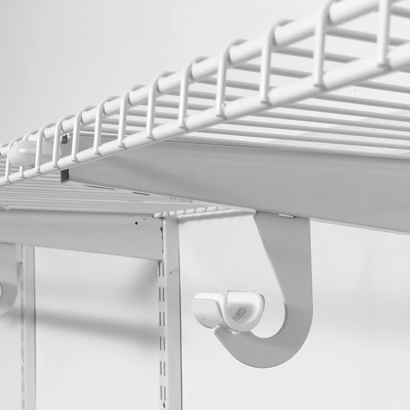 Portable DIY wall Closet Organizer Furniture Metal Clothes Closet Wire Shelving configurable closet furniture walking close