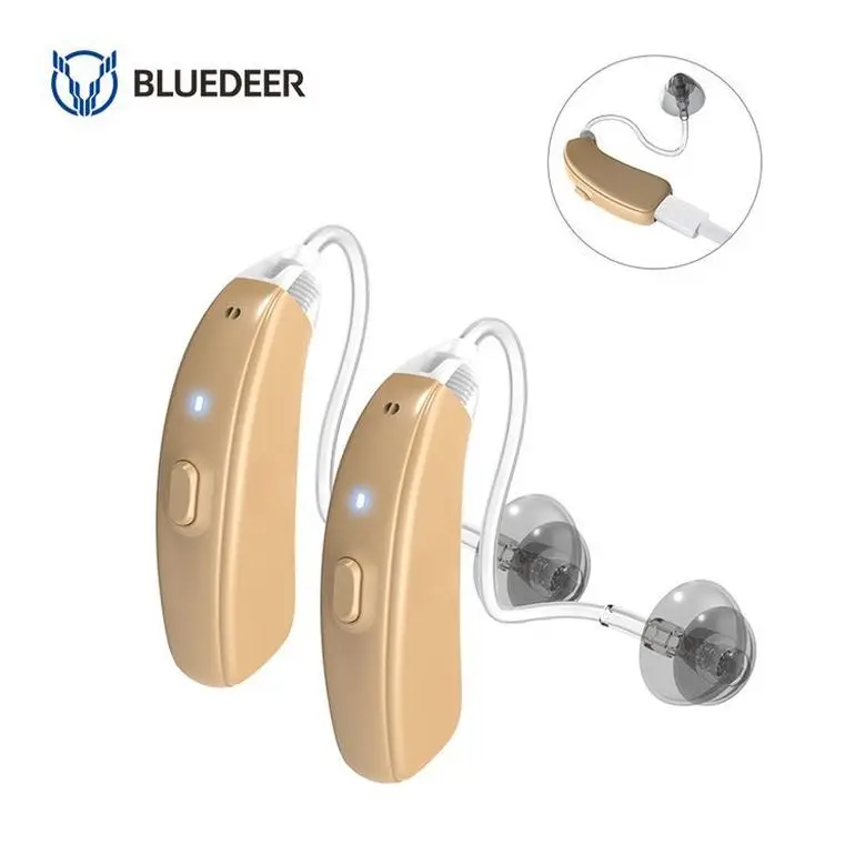 Competitive Price BlueDeer Digital Rechargeable Hearing Aids 16 Channels Noise Reduction Good Clear Sound Amplifier