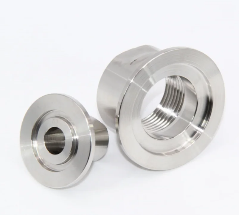 Оптовая продажа высоковакуумный SS304 316L KF CF ISO конический прямой коленчатый тройник для сосков поперечный адаптер концентрический