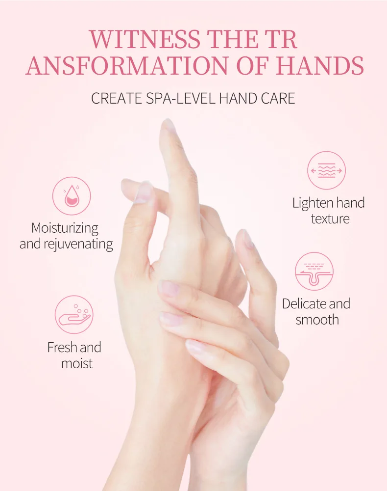  Hot Selling High Quality 30g Natural Anti Aging Peach Rose Shea Butter Lily Moisturizing Hand Cream for Dry