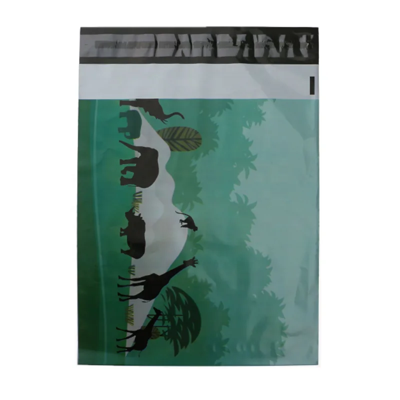 Green and biodegradable custom logo security poly express bags compostable courier bag