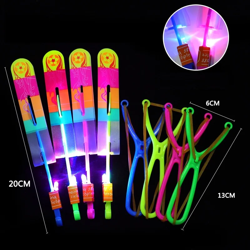 Led Arrow Led Helicopter Glowing Arrow Amazing Toys Helicopter Flying Arrow Outdoor Toys For Kids