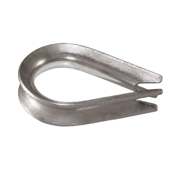 good quality good quality Linyi wells carbon steel wire rope lifting thimble DIN9899A thimble