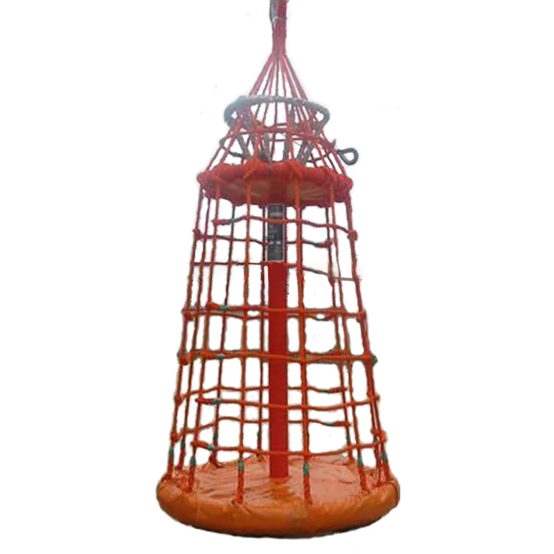 Professional Nylon Net Personnel Transferring Basket At Oil Platform For Marine Offshore