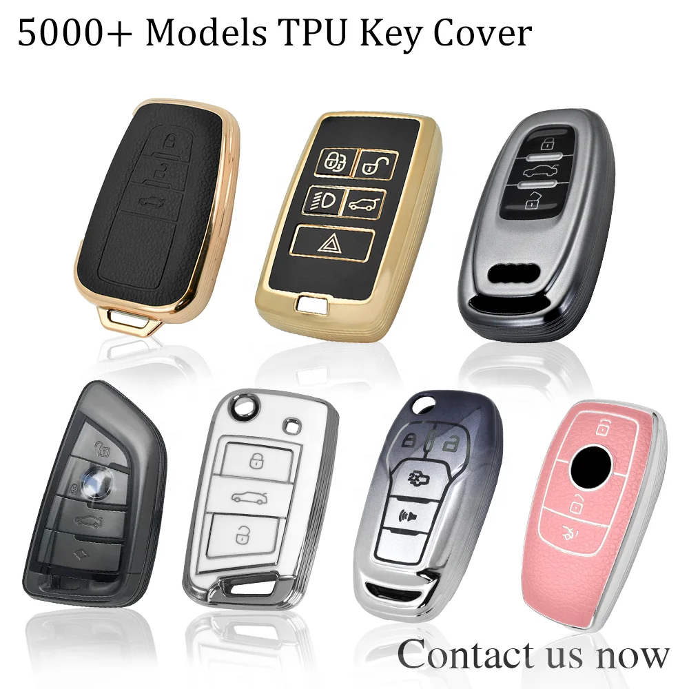 Hot Selling Car Key Cover Vehicle Keys TPU Car Key Fob Folding Cover  Protective Car Case Accessory