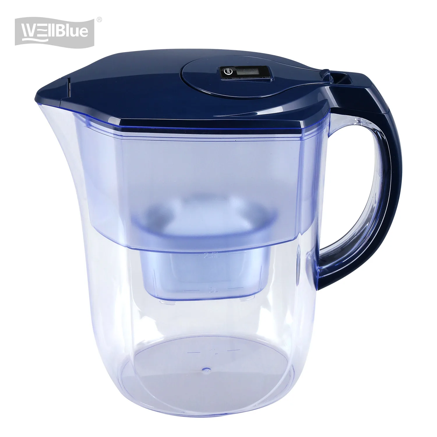 Cheap big low price pur water filter alkaline high capacity alkaline water purifier filter BPA free water filter jug