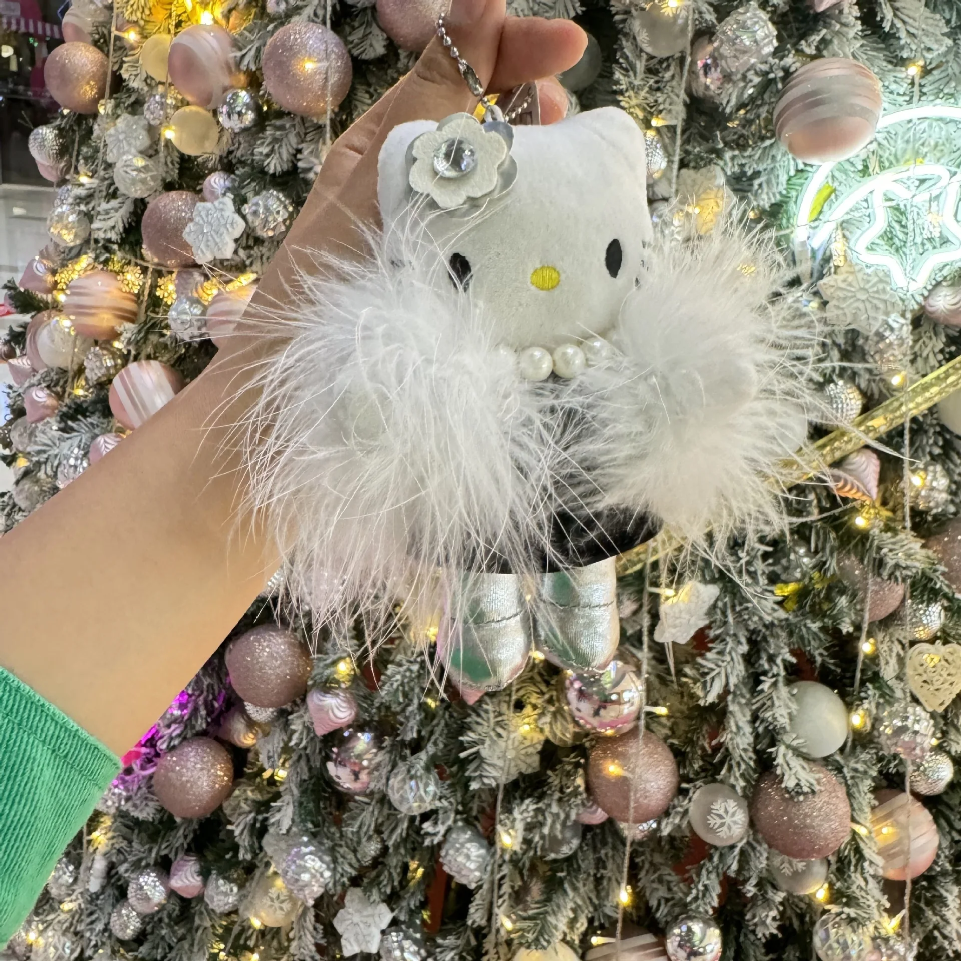 Kawaii аниме кошка брелок кулон Мультяшные плюшевые игрушки ароматное меховое платье KT плюшевое кольцо для ключей