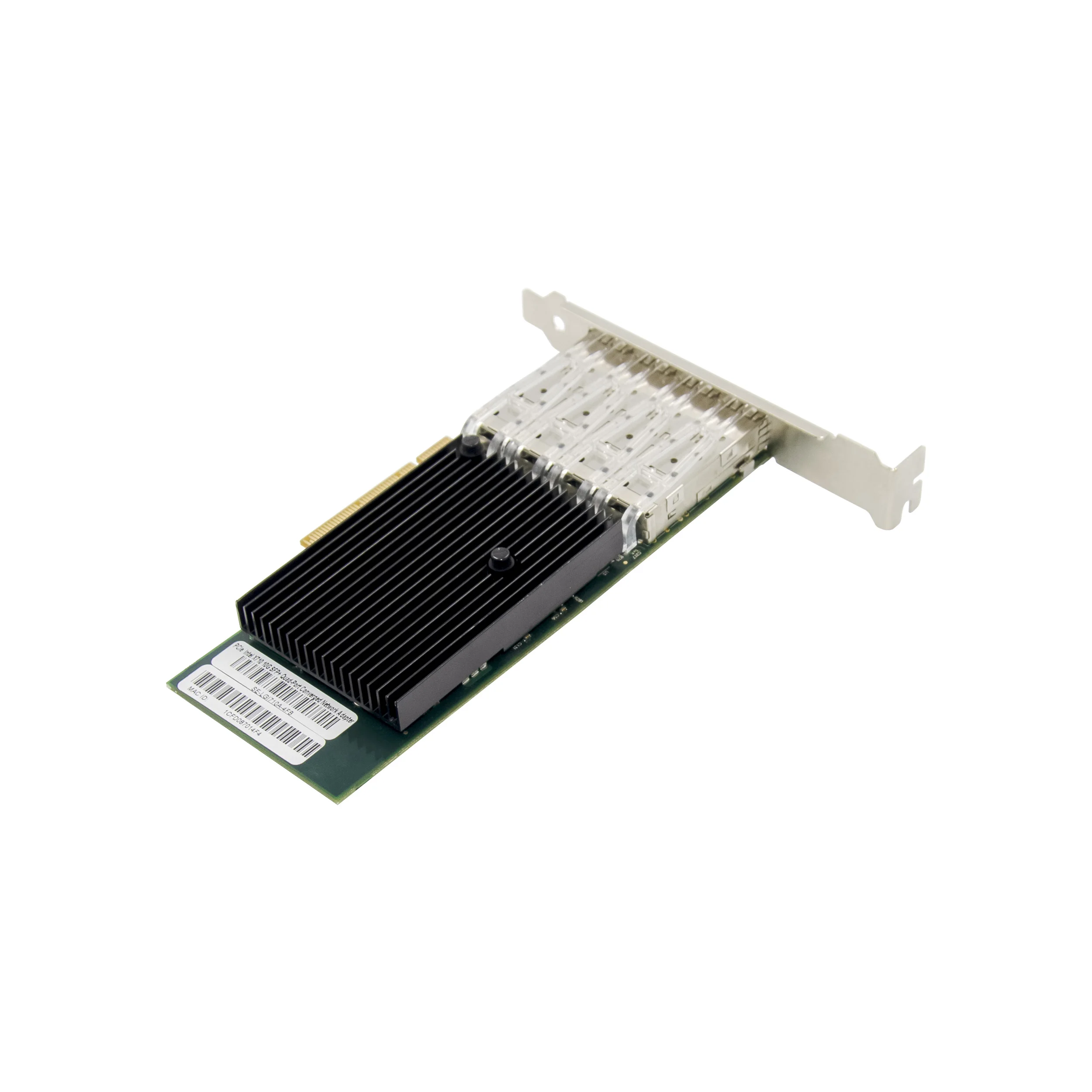 PCI Express 3.0 x8 4-Port 10Gb  Quad-Port  Fiber Optical NIC Network Card CHIPSET:INTEL X710